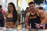 Magnea Gunnars with Scitec Nutrition at the 2014 FIBO expo